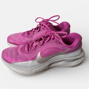 Nike Women's Fuchsia and Silver Athletic Shoes